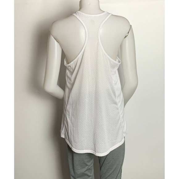Women’s Tank Top Size XL ALIVE MAGNETICS White Racerback - Picture 3 of 9
